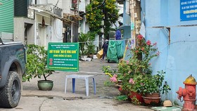 Chốt “bảo vệ vùng xanh” ở hẻm 5/49 Nơ Trang Long,  (quận Bình Thạnh) được người dân tự quản