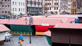 Đức đã ra lệnh đóng cửa chợ Nuremberg, một trong những địa điểm tổ chức Giáng sinh nổi tiếng nhất nước này. Ảnh: REUTERS/TTXVN
