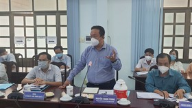 Phó Chủ tịch UBND huyện Củ Chi Nguyễn Thanh Phong phát biểu tại buổi giám sát
