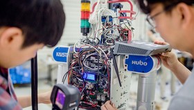 Các kỹ sư phát triển mẫu robot cho người già ở Hàn Quốc