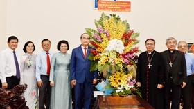 Lãnh đạo TPHCM chúc mừng Giáng sinh Tòa Tổng Giám mục Tổng Giáo phận TPHCM    
