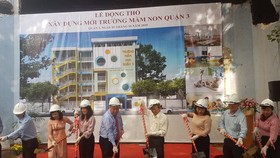 Lễ khởi công xây dựng Trường Mầm non quận, tại số 32 bis Nguyễn Thị Diệu, phường 6, quận 3