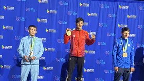 Nguyễn Trần Duy Nhất giành HCV World Games 2022 hạng 57kg. Ảnh: FBNV