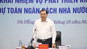 Ông Huỳnh Đức Thơ, Chủ tịch UBND TP Đà Nẵng phát biểu tại Hội nghị Ảnh: NGUYỄN CƯỜNG 