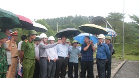 Tỉnh Quảng Nam báo cáo tình hình các hồ chứa với đoàn công tác Ban chỉ đạo quốc gia về PTTT