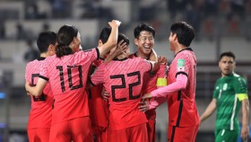 Son Heung-min cùng Hàn Quốc khép lại vòng loại thứ 2 World Cup 2022 với ngôi đầu bảng H. Ảnh: FIFA