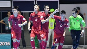 Đội tuyển futsal Việt Nam tại World Cup 2016. Ảnh: ANH TRẦN