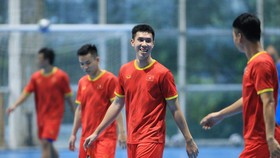 Nguyễn Thịnh Phát đang tập luyện cùng đội tuyển futsal Việt Nam chuẩn bị cho World Cup 2021