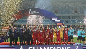 U23 Việt Nam nâng cao danh hiệu vô địch Giải U23 Đông Nam Á 2022. Ảnh: ANH TRẦN