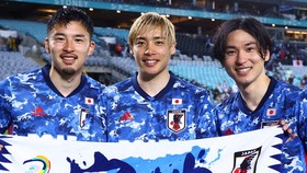 Nhật Bản có lần thứ 7 liên tiếp giành vé dự World Cup. ẢNH: JFA