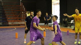 Các tuyển thủ futsal Việt Nam đầy thoải mái hướng đến Giải futsal Đông Nam Á 2022. ẢNH: ANH TRẦN 
