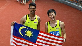 Bộ đôi nam VĐV nhảy cao Lee Hup Wei và Nauraj Singh Randhawa của Malaysia từng dự Olympic 2020