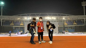 Nhóm phóng viên báo SGGP tác nghiệp SEA Games 31 đã trở về TPHCM sau 20 ngày đồng hành cùng đoàn thể thao Việt Nam. ẢNH: DŨNG PHƯƠNG
