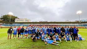 U15 Huế gây ấn tượng khi lọt vào bán kết Giải U15 quốc gia 2022 với mạch toàn thắng. ẢNH: KIM PHỤNG