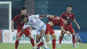 U17 Việt Nam hướng đến trận thắng thứ 2 ở vòng loại U17 châu Á 2023. ẢNH: MINH HOÀNG