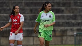 Huỳnh Như ra sân thi đấu 4 phút ở trận đấu với Braga hôm 16-10