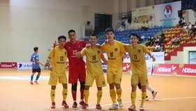 Sahako sẽ xương vương ở Giải futsal HDBank VĐQG 2022 nếu đánh bại Đà Nẵng ở vòng tới. ẢNH: ANH TRẦN