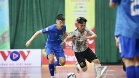 Sahako dễ dàng đánh bại Tân Hiệp Hưng ở trận ra quân Cúp futsal quốc gia 2022. ẢNH: ANH TRẦN
