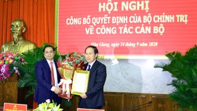 Bộ Chính trị chuẩn y đồng chí Lê Tiến Châu giữ chức Bí thư Tỉnh ủy Hậu Giang 