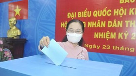 Chủ tịch Ủy ban Bầu cử TPHCM Nguyễn Thị Lệ: 99,38% cử tri đi bỏ phiếu, bầu cử an toàn và thành công