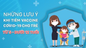 Những lưu ý khi tiêm vaccine Covid-19 cho trẻ từ 5 đến dưới 12 tuổi