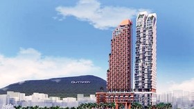 Phối cảnh dự án Khu phức hợp Khách sạn, Thương mại và Căn hộ cao cấp Thiên Hưng tại TP Quy Nhơn.