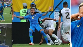 Bảng E, Brazil - Costa Rica 2-0: Coutinho, Neymar lập công phút cuối