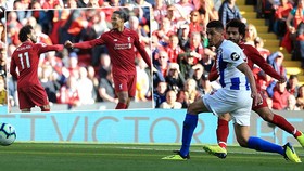 Liverpool - Brighton & Hove Albion 1-0: Salah ghi bàn, Klopp tạm dẫn đầu bảng
