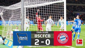 Hertha Berlin - Bayern Munich 2-0: Ibisevic và Duda gây sốc khi hạ nhà vô địch