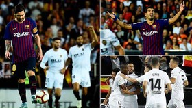 Valencia - Barcelona 1-1: Garay ghi bàn, Messi kịp gỡ hòa, Barca mất ngôi đầu