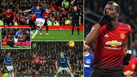 Man United - Everton 2-1: Pogba, Martial giúp Mourinho giữ vị trí thứ 8