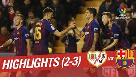 Rayo Vallecano - Barcelona 2-3: Dembele ghi bàn, Suarez lập cú đúp phút 90