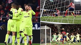 Atletico Madrid - Barcelona 1-1: Vô hiệu Messi, Suarez, Barca suýt mất ngôi đầu