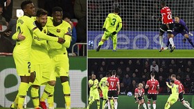 PSV Eindhoven - Barcelona 1-2: Messi, Pique loại PSV