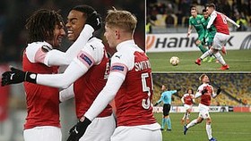Vorskla Poltava - Arsenal 0-3: Smith-Rowe, Ramsey, Willock tưng bừng “bắn phá“