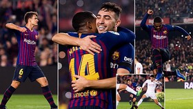 Barcelona - Leonesa 4-1: Dàn sao trẻ Munir, Denis Suarez, Malcom khoe tài