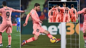 Getafe - Barcelona 1-2: Song tấu Messi - Suarez tỏa sáng