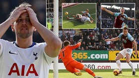 Burnley - Tottenham 2-1: Harry Kane nổ súng nhưng Chris Wood, Ashley Barnes giành chiến thắng