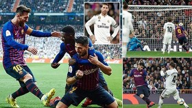 Real Madrid - Barcelona 0-3 (chung cuộc 1-4): Suarez tỏa sáng, Varane “tặng” Barca vé vào chung kết