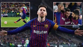 Real Betis - Barcelona 1-4: Siêu sao Messi lập hattrick, Suarez cũng khoe tài, Barca vững ngôi đầu