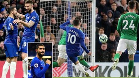 Chelsea - Brighton 3–0: Giroud mở màn, Hazard, Loftus-Cheek lập siêu phẩm trong 4 phút