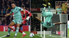 Watford - Arsenal 0-1:Foster vụng về, Aubameyang ghi bàn, Craig Pawson bất ngờ phạt Deeney thẻ đỏ 