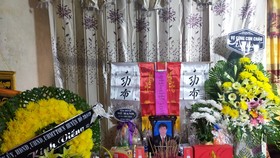 Tang lễ ông Phan Thanh Miên được tổ chức tại tư gia ở xã Bắc Trạch hôm 13-11-2020