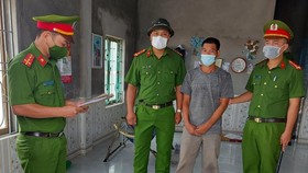 Cơ quan công an bắt đối tượng Nguyễn Quang Trung