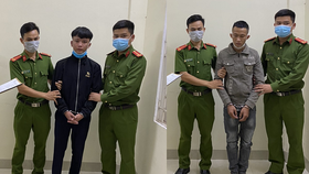 2 đối tượng Phan Quốc Khánh và Phan Hoài Giang Hoàng đang bị tạm giữ người trong trường hợp khẩn cấp về hành vi gây rối trật tự công cộng