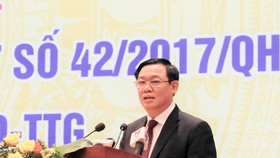 Phó Thủ tướng Vương Đình Huệ phát biểu tại hội nghị