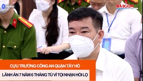 Cựu Trưởng Công an quận Tây Hồ lãnh án 7 năm 6 tháng tù vì tội nhận hối lộ