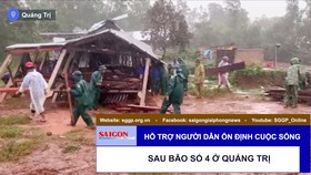 Hỗ trợ người dân ổn định cuộc sống sau bão số 4 ở Quảng Trị