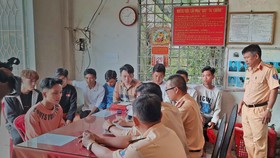 Xử lý nhóm thanh niên chặn đường, tổ chức đua xe trái phép tại Tiền Giang