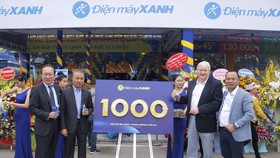 Điện máy Xanh vượt mốc 1000 siêu thị đạt trên 40% thị phần trong ngành bán lẻ điện máy